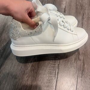 Steve Madden Gasp Rhinestones Sneakers / wedding sneakers